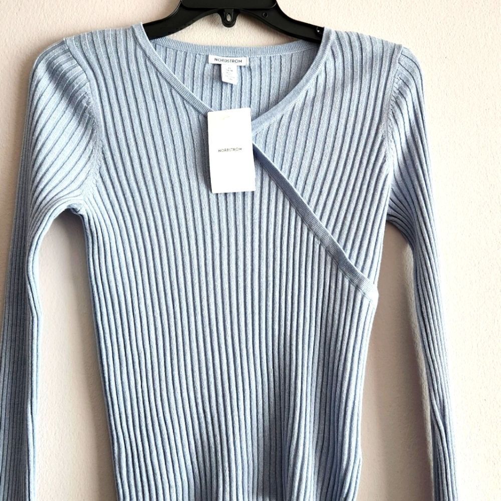 NORDSTROM WOMEN'S PULOVER SIZE XL BLUE COLOR NEW